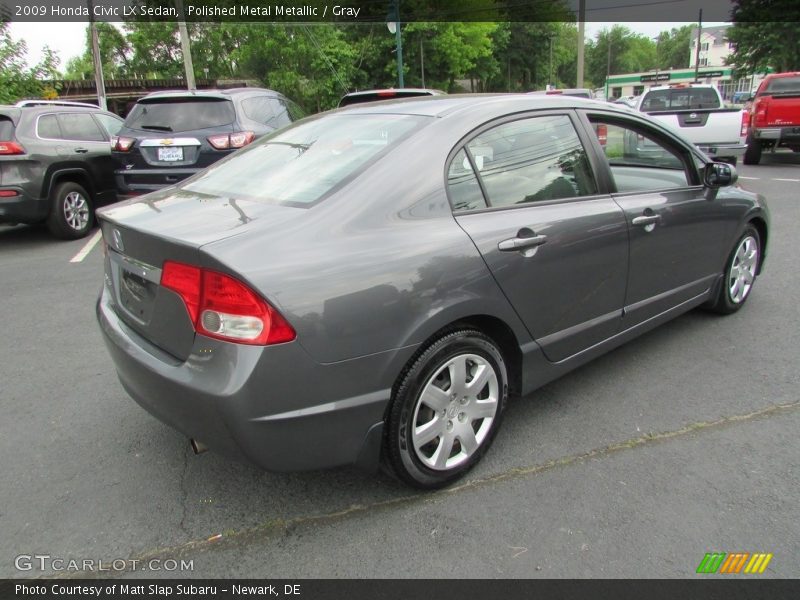 Polished Metal Metallic / Gray 2009 Honda Civic LX Sedan