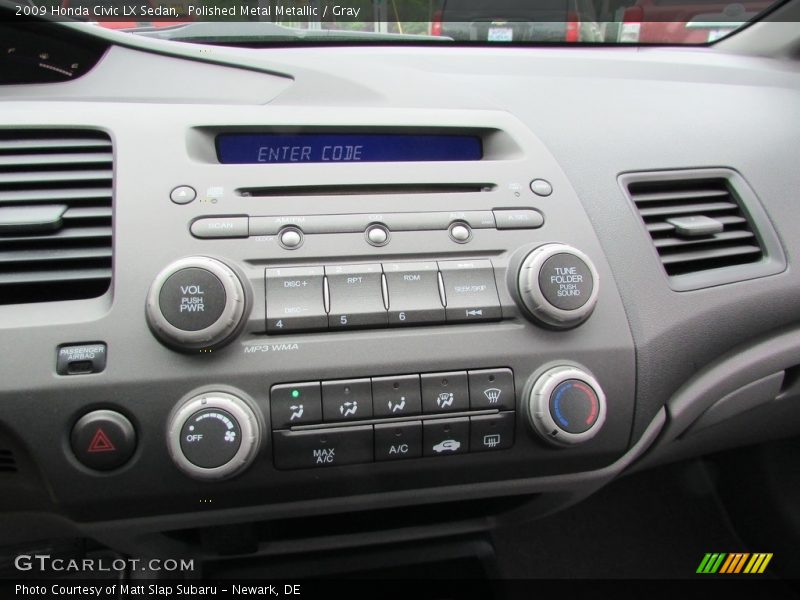 Polished Metal Metallic / Gray 2009 Honda Civic LX Sedan