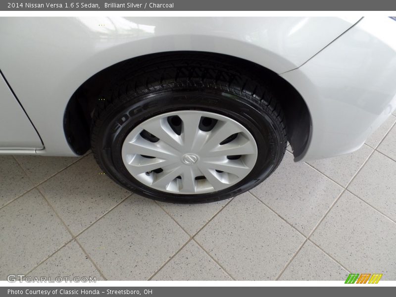 Brilliant Silver / Charcoal 2014 Nissan Versa 1.6 S Sedan