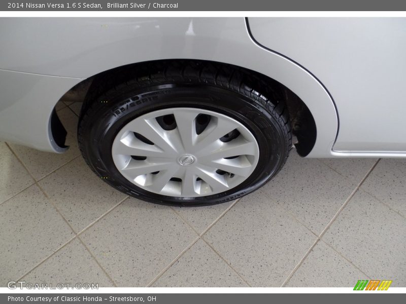 Brilliant Silver / Charcoal 2014 Nissan Versa 1.6 S Sedan