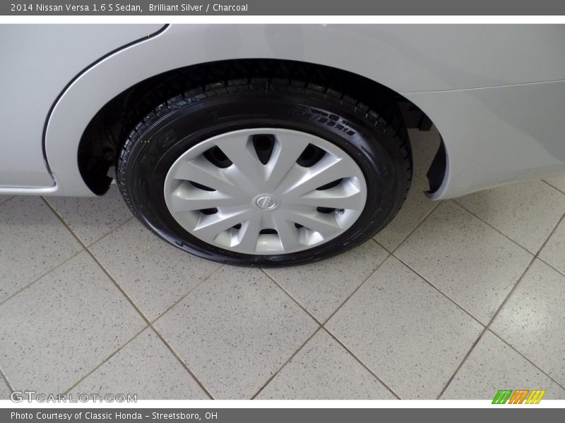 Brilliant Silver / Charcoal 2014 Nissan Versa 1.6 S Sedan
