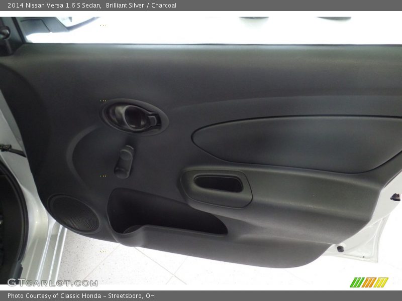 Brilliant Silver / Charcoal 2014 Nissan Versa 1.6 S Sedan