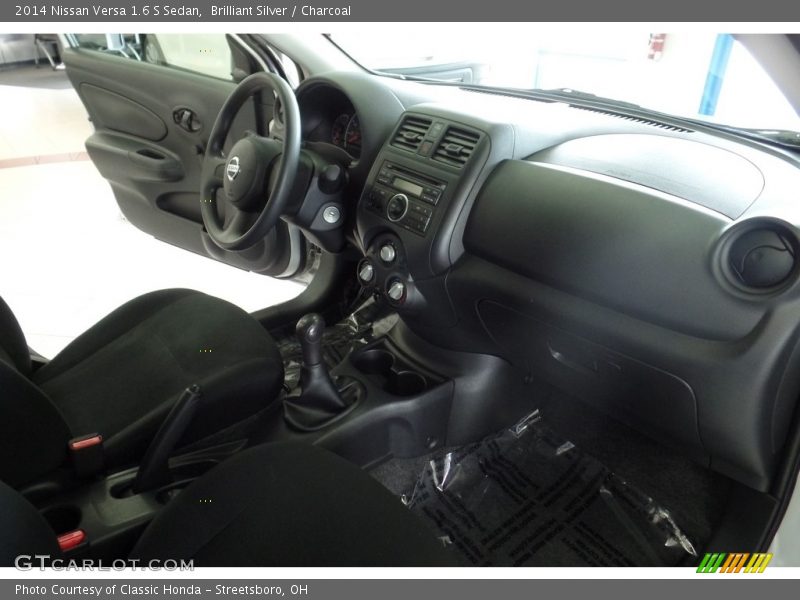 Brilliant Silver / Charcoal 2014 Nissan Versa 1.6 S Sedan