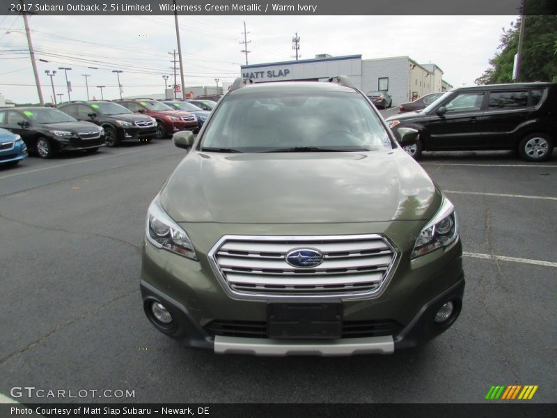 Wilderness Green Metallic / Warm Ivory 2017 Subaru Outback 2.5i Limited