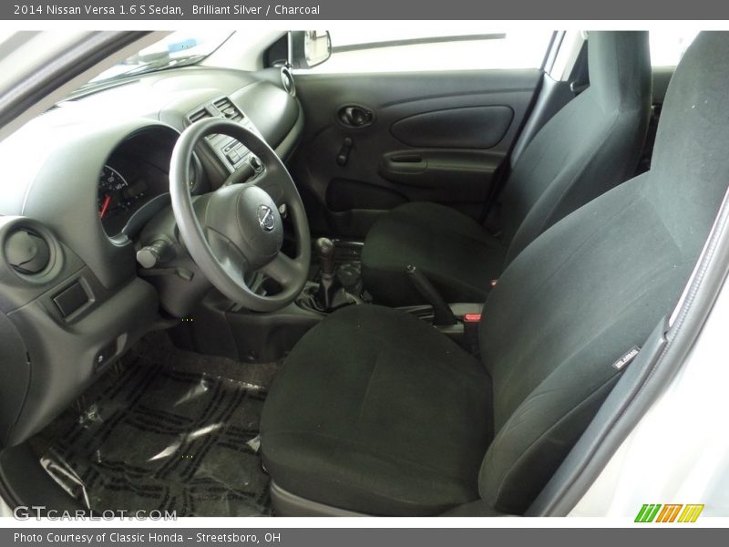 Brilliant Silver / Charcoal 2014 Nissan Versa 1.6 S Sedan