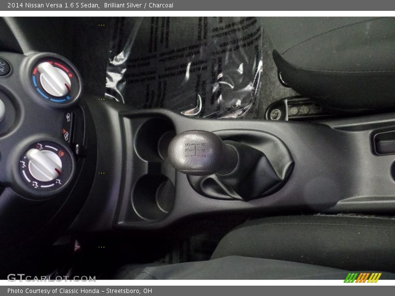 Brilliant Silver / Charcoal 2014 Nissan Versa 1.6 S Sedan