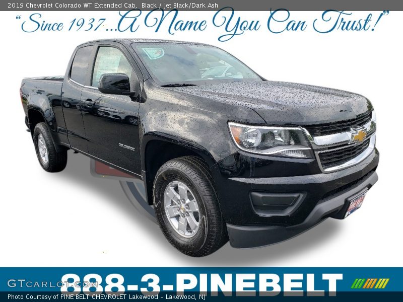 Black / Jet Black/Dark Ash 2019 Chevrolet Colorado WT Extended Cab