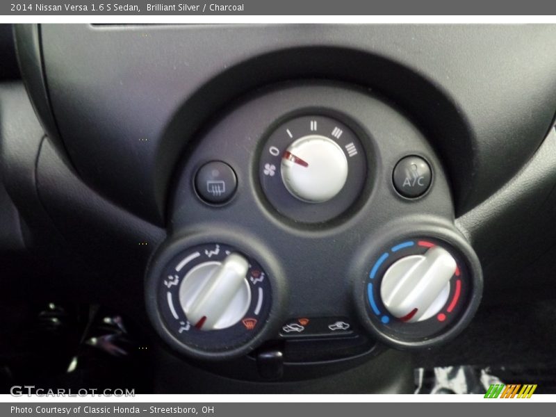 Brilliant Silver / Charcoal 2014 Nissan Versa 1.6 S Sedan