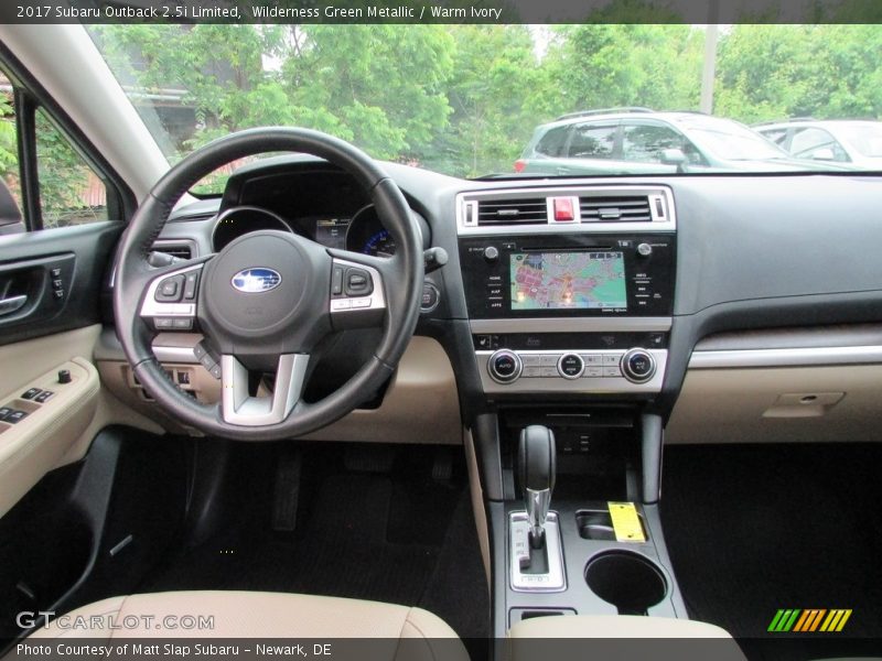 Wilderness Green Metallic / Warm Ivory 2017 Subaru Outback 2.5i Limited