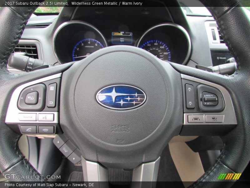 Wilderness Green Metallic / Warm Ivory 2017 Subaru Outback 2.5i Limited