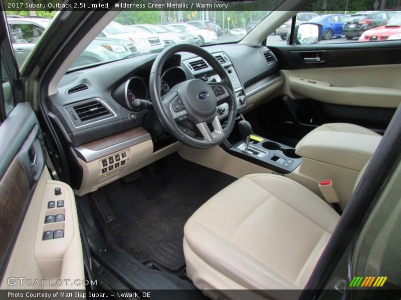 Wilderness Green Metallic / Warm Ivory 2017 Subaru Outback 2.5i Limited