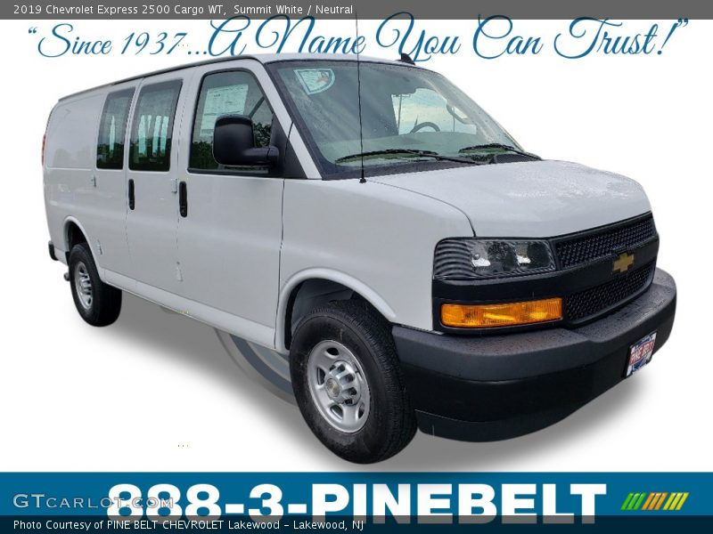 Summit White / Neutral 2019 Chevrolet Express 2500 Cargo WT