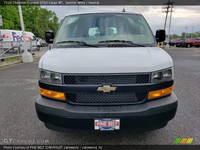 Summit White / Neutral 2019 Chevrolet Express 2500 Cargo WT