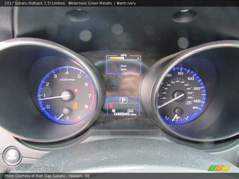 Wilderness Green Metallic / Warm Ivory 2017 Subaru Outback 2.5i Limited