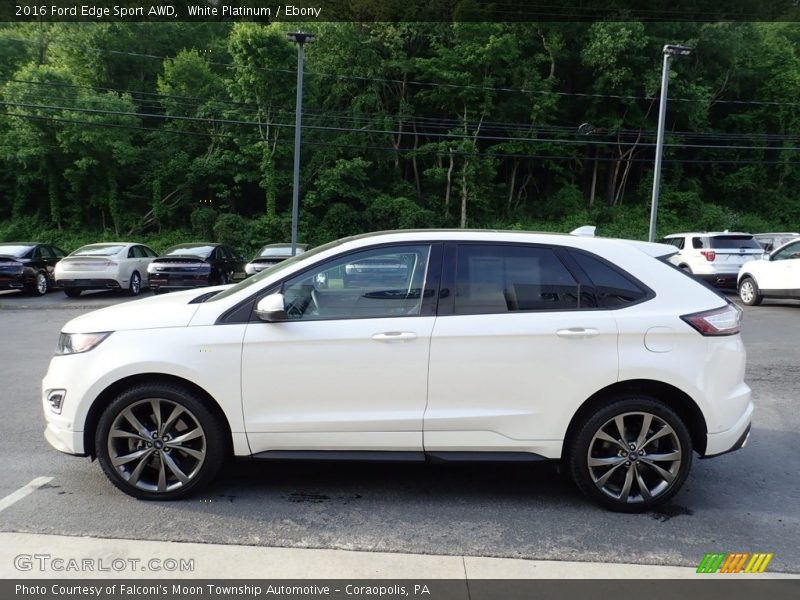 White Platinum / Ebony 2016 Ford Edge Sport AWD