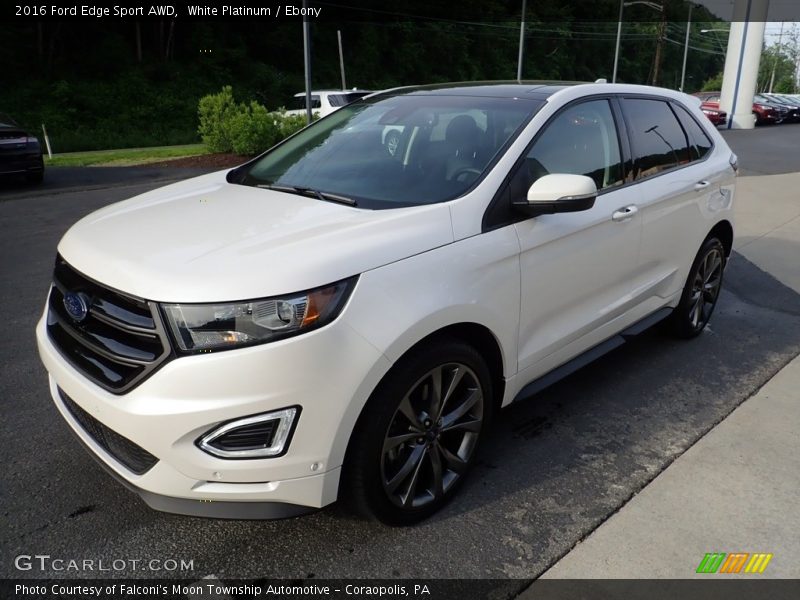 White Platinum / Ebony 2016 Ford Edge Sport AWD