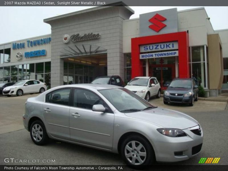 Sunlight Silver Metallic / Black 2007 Mazda MAZDA3 i Sedan