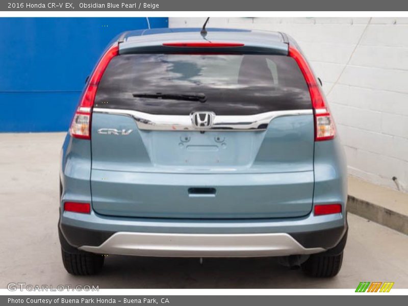 Obsidian Blue Pearl / Beige 2016 Honda CR-V EX