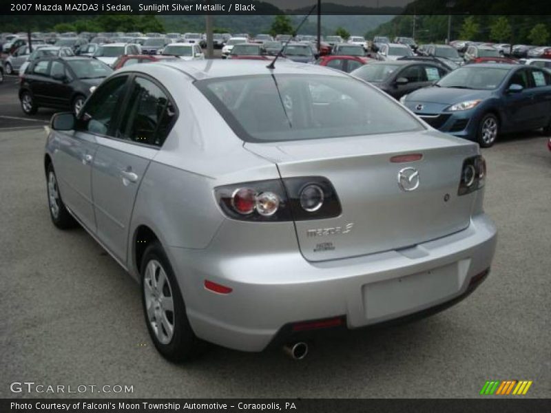 Sunlight Silver Metallic / Black 2007 Mazda MAZDA3 i Sedan