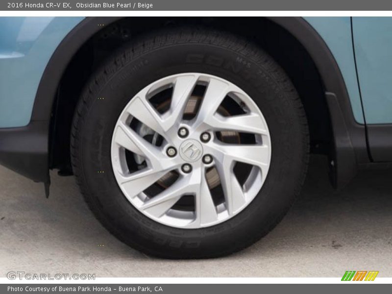 Obsidian Blue Pearl / Beige 2016 Honda CR-V EX
