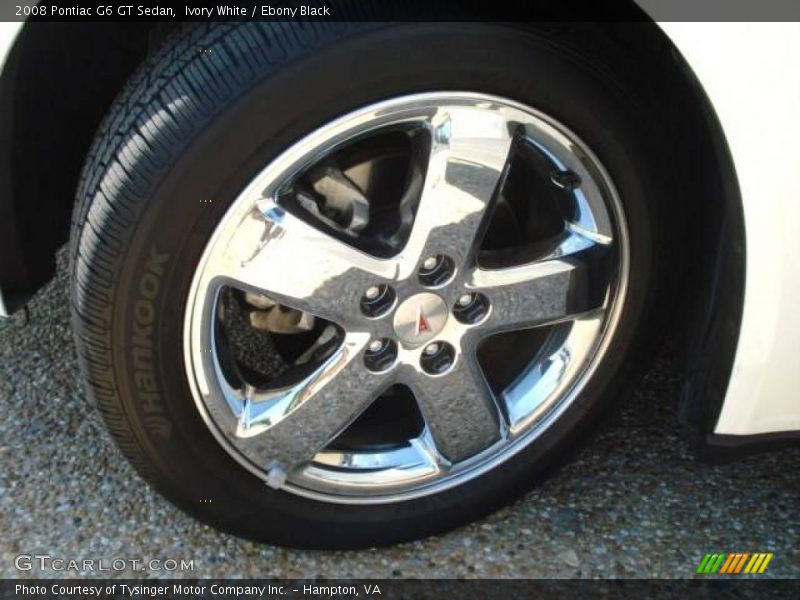 Ivory White / Ebony Black 2008 Pontiac G6 GT Sedan