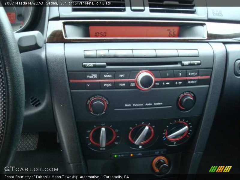 Sunlight Silver Metallic / Black 2007 Mazda MAZDA3 i Sedan