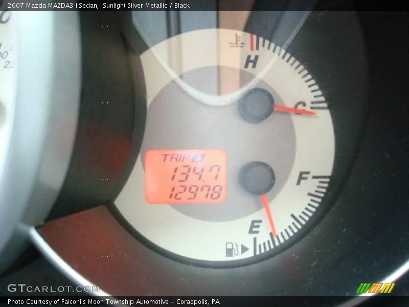 Sunlight Silver Metallic / Black 2007 Mazda MAZDA3 i Sedan