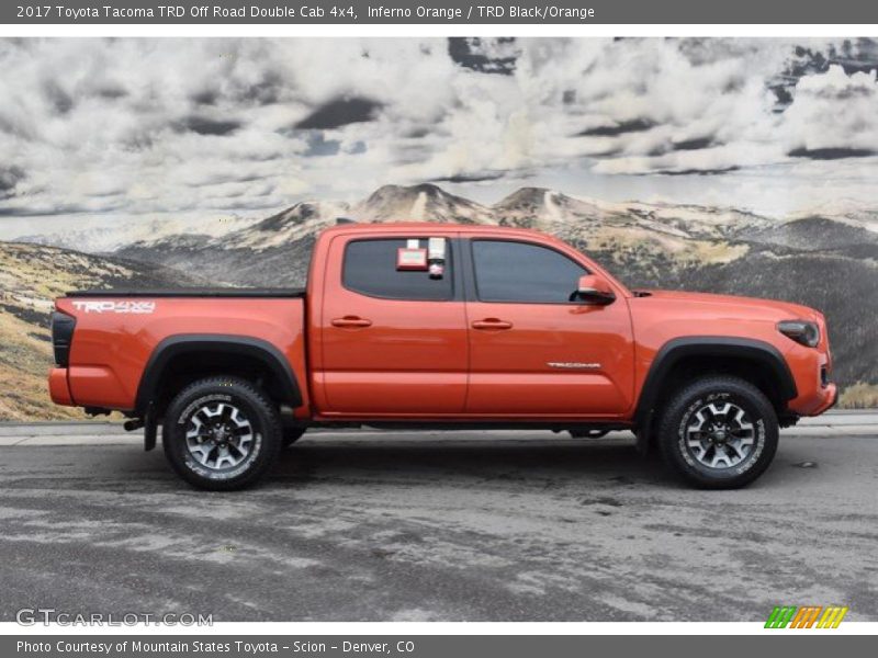 Inferno Orange / TRD Black/Orange 2017 Toyota Tacoma TRD Off Road Double Cab 4x4