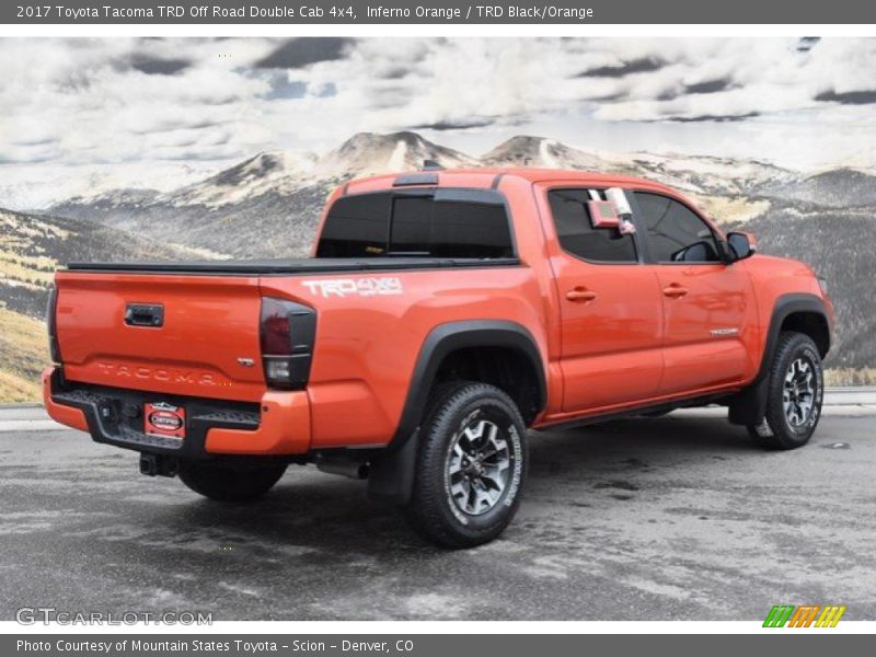 Inferno Orange / TRD Black/Orange 2017 Toyota Tacoma TRD Off Road Double Cab 4x4