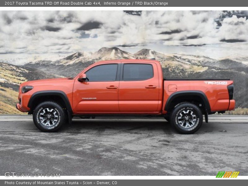 Inferno Orange / TRD Black/Orange 2017 Toyota Tacoma TRD Off Road Double Cab 4x4