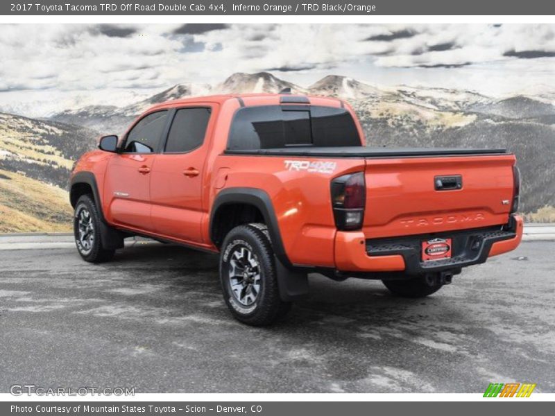 Inferno Orange / TRD Black/Orange 2017 Toyota Tacoma TRD Off Road Double Cab 4x4