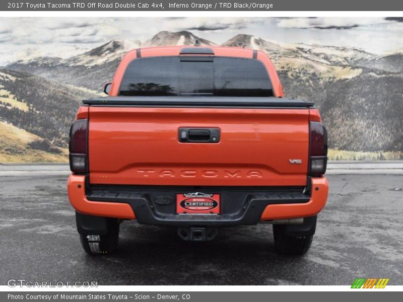 Inferno Orange / TRD Black/Orange 2017 Toyota Tacoma TRD Off Road Double Cab 4x4