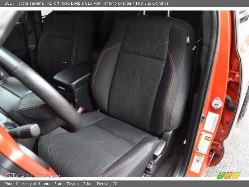 Inferno Orange / TRD Black/Orange 2017 Toyota Tacoma TRD Off Road Double Cab 4x4