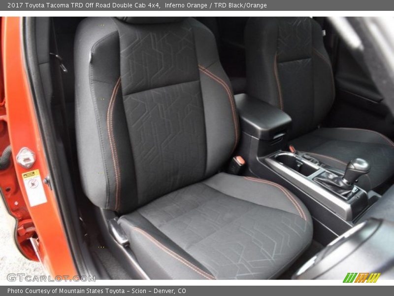 Inferno Orange / TRD Black/Orange 2017 Toyota Tacoma TRD Off Road Double Cab 4x4