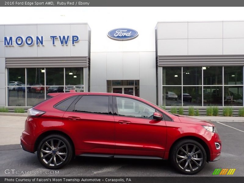 Ruby Red / Ebony 2016 Ford Edge Sport AWD