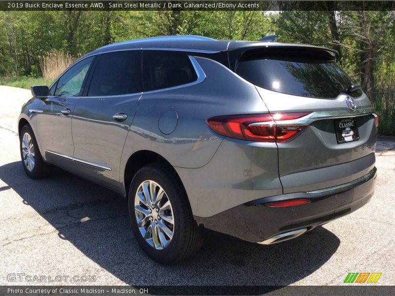 Satin Steel Metallic / Dark Galvanized/Ebony Accents 2019 Buick Enclave Essence AWD