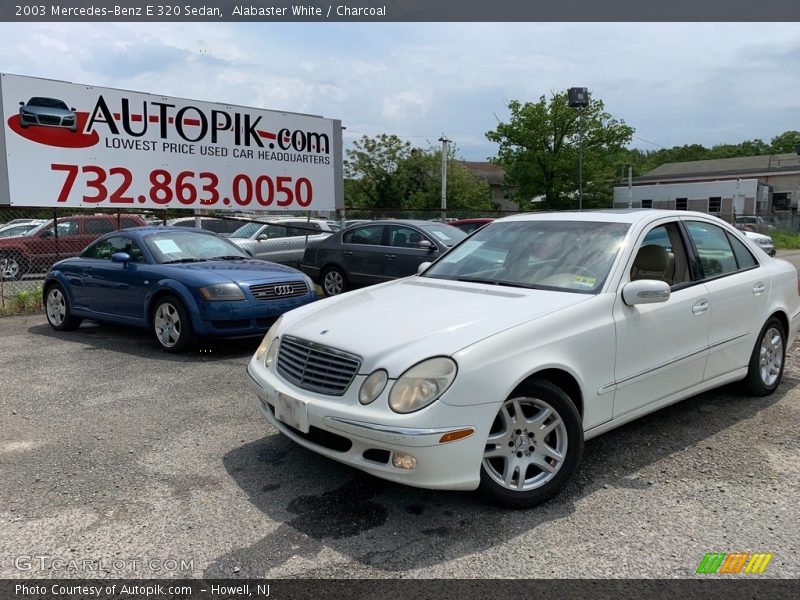 Alabaster White / Charcoal 2003 Mercedes-Benz E 320 Sedan