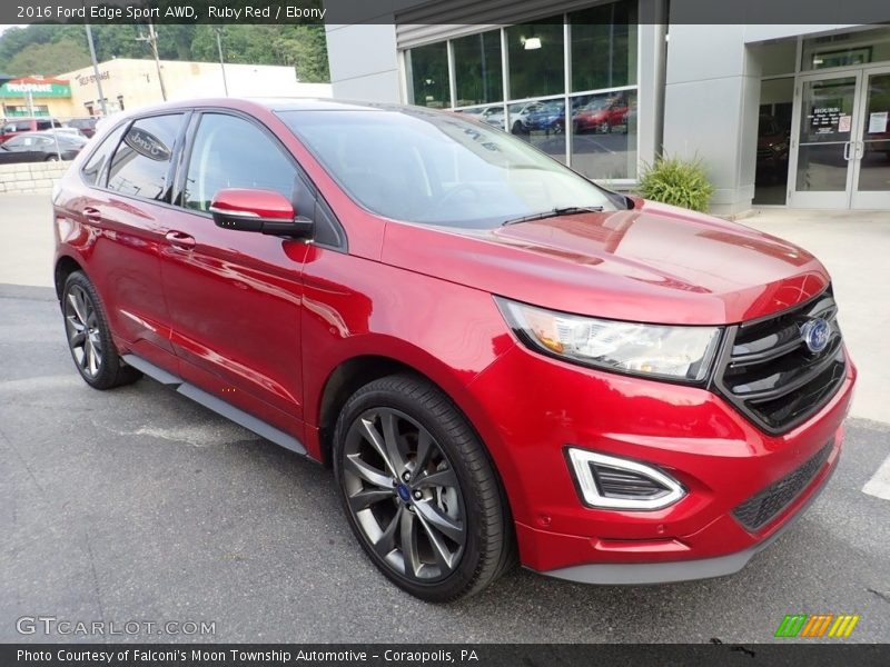 Ruby Red / Ebony 2016 Ford Edge Sport AWD