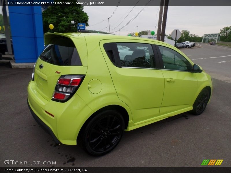 Shock / Jet Black 2019 Chevrolet Sonic Premier Hatchback