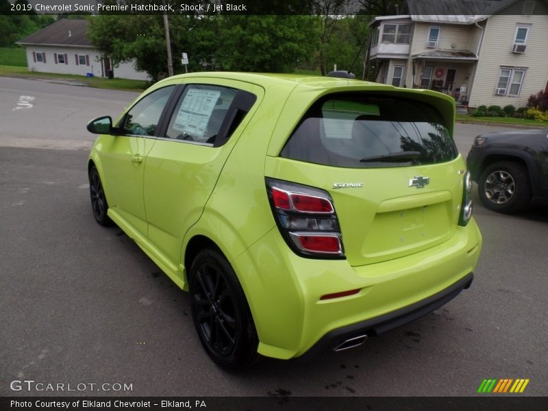 Shock / Jet Black 2019 Chevrolet Sonic Premier Hatchback