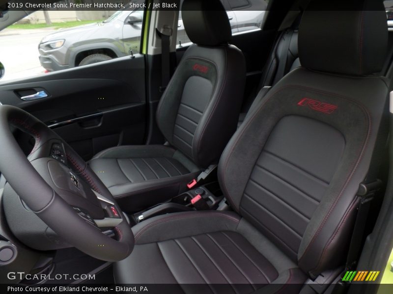 Front Seat of 2019 Sonic Premier Hatchback