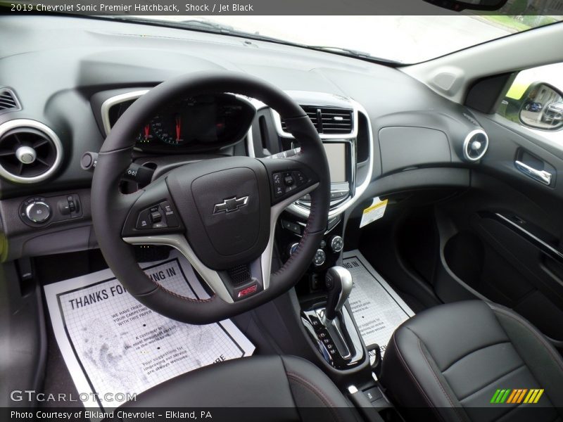 Dashboard of 2019 Sonic Premier Hatchback