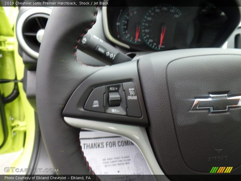  2019 Sonic Premier Hatchback Steering Wheel