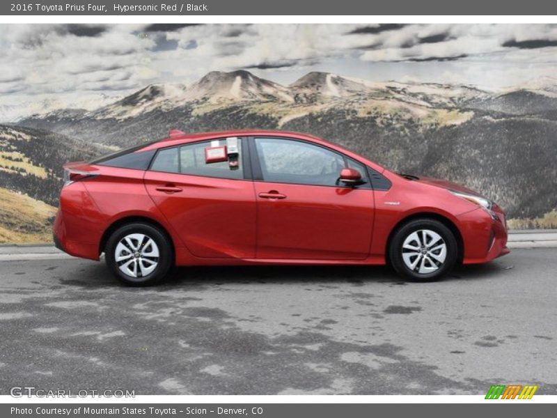 Hypersonic Red / Black 2016 Toyota Prius Four