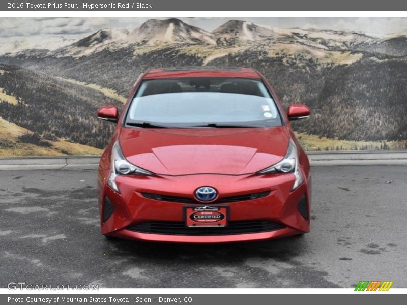 Hypersonic Red / Black 2016 Toyota Prius Four