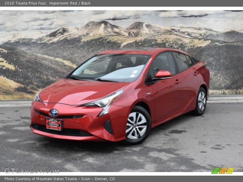 Hypersonic Red / Black 2016 Toyota Prius Four