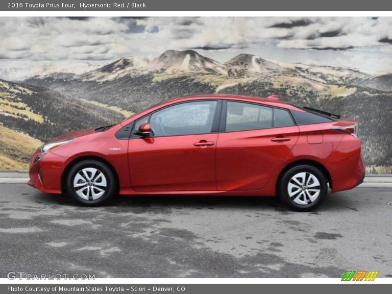 Hypersonic Red / Black 2016 Toyota Prius Four