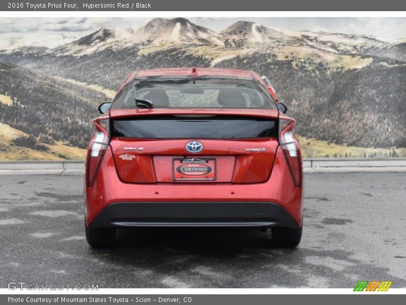 Hypersonic Red / Black 2016 Toyota Prius Four