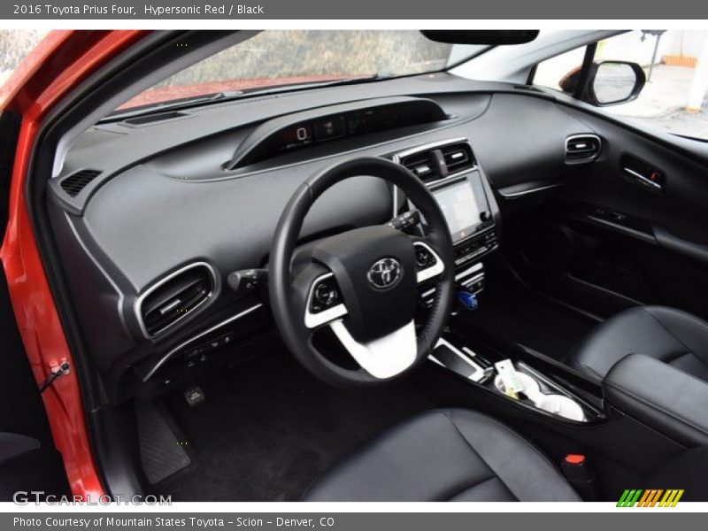Hypersonic Red / Black 2016 Toyota Prius Four