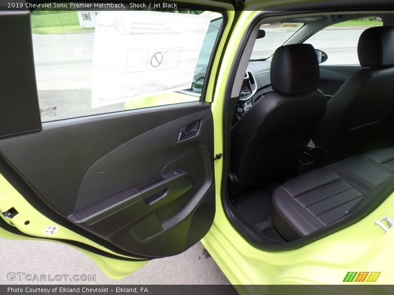 Shock / Jet Black 2019 Chevrolet Sonic Premier Hatchback